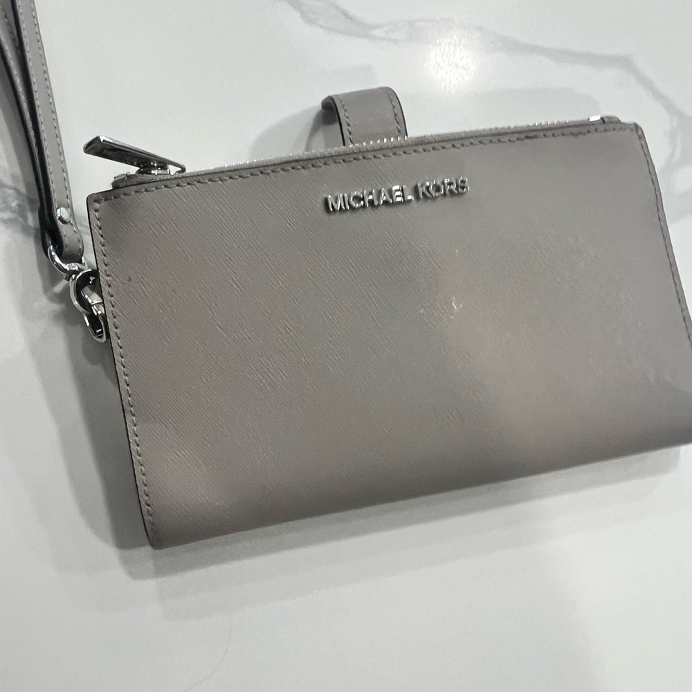 Michael Kors Taupe Wristlet